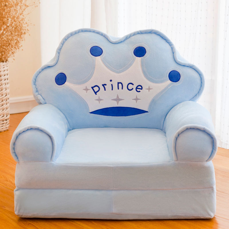 NNEOBA Children Folding Small Sofa Bed Nap Cartoon Cute Lazy Lying Seat Stool Removable and Washable Kids Sofa Kids Chair-1