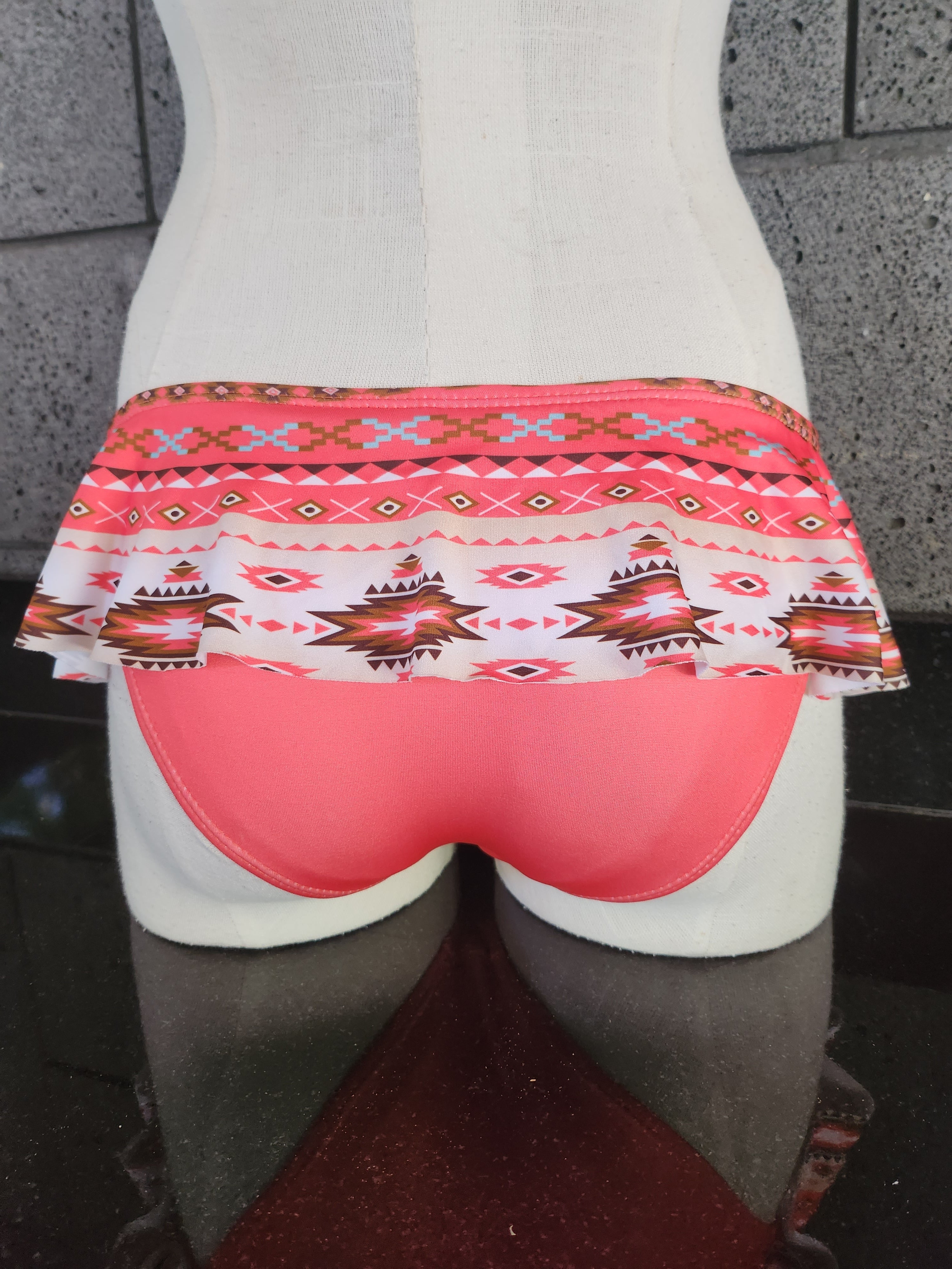Loco Boutique Native Skirted Swim Bottom-3