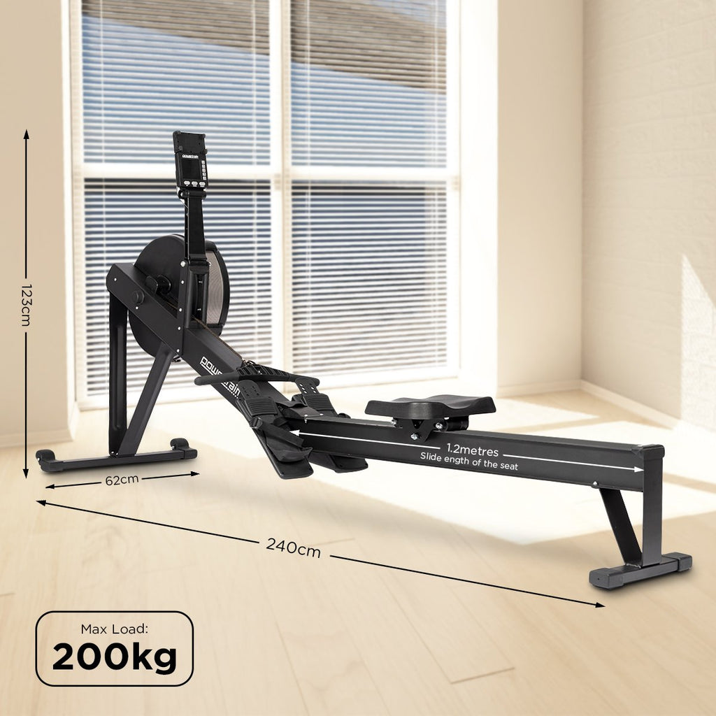 NNEDPE Air Rowing Machine Resistance Rower for Home Gym Cardio-3