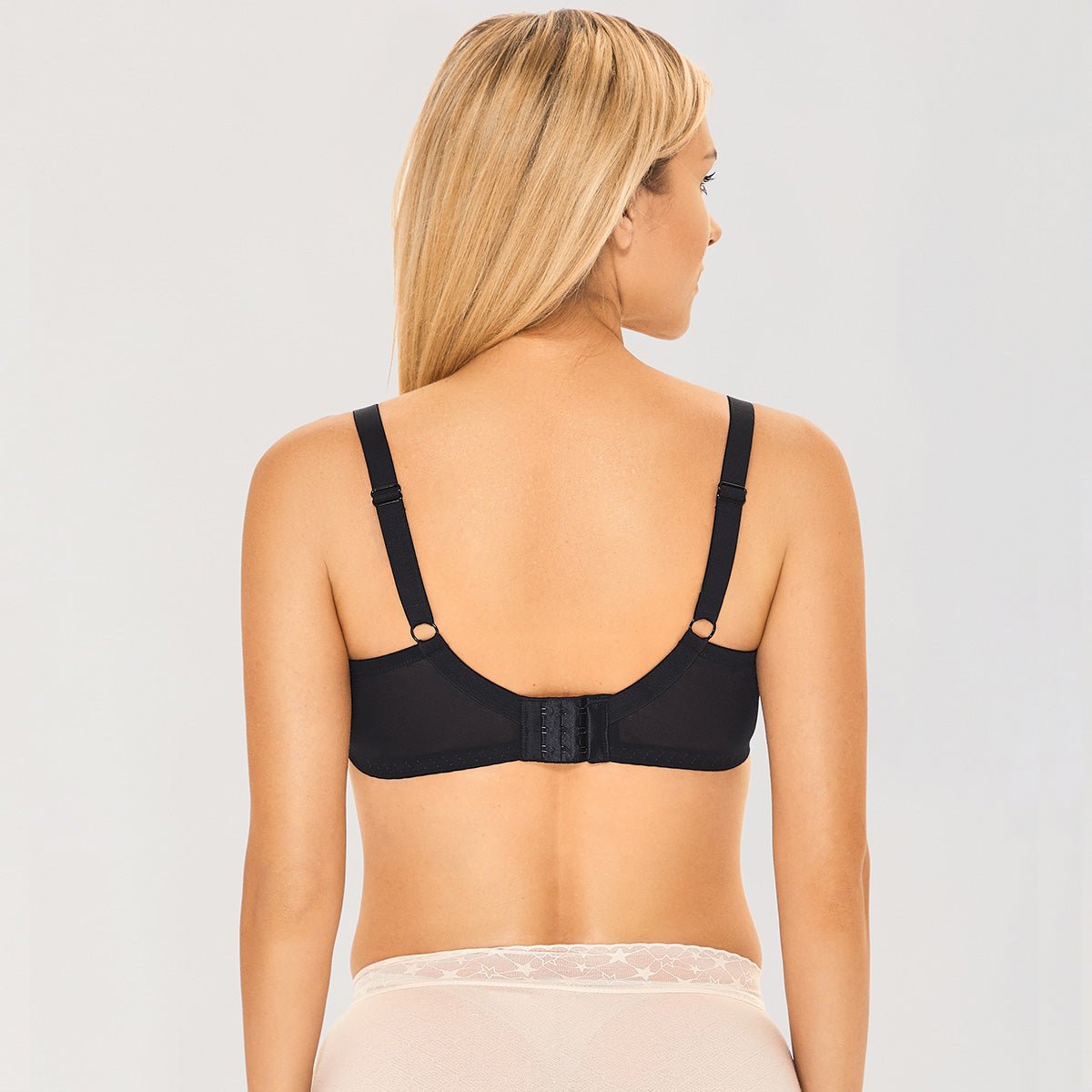Sheer Lace Full Coverage Minimizer Underwire Bra-3