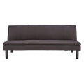 NNEDPE Sarantino 3 Seater Modular Faux Linen Fabric Sofa Bed Couch - Black-0