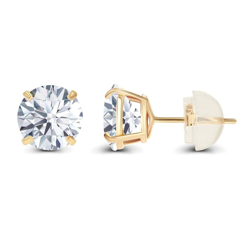 1.50 CTW AGI Certified Lab-Grown Diamond Stud Earrings in 14K White or Yellow Gold | F-G Color | VS Clarity | Ethical Luxury-3