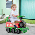 NNECW 6V Electric Kids Ride On Train Toy with Track &amp;amp; 6 Wheels-Green-0