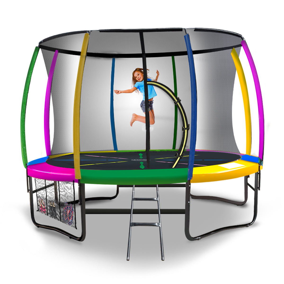 NNEDPE Kahuna Rainbow 14ft Trampoline-0