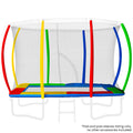 NNEDPE 6ft x 9ft Replacement Rectangular Trampoline Pad Rainbow-0