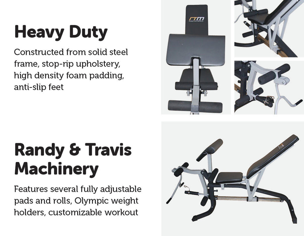NNEDSZ Flat Incline Decline Bench Press w/ Leg Extension-2