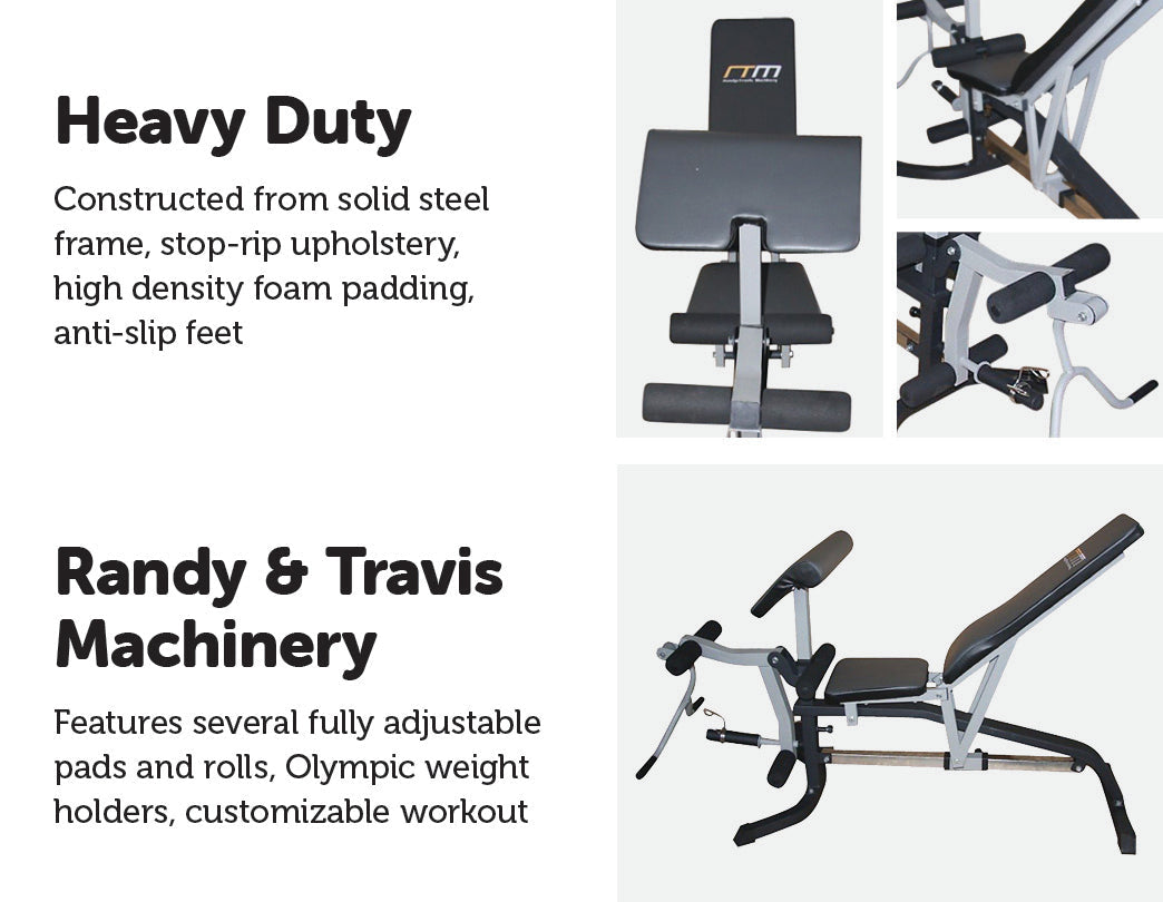 NNEDSZ Flat Incline Decline Bench Press w/ Leg Extension-2
