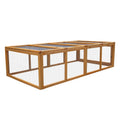NNEDPE Rectangular Wooden Chicken Coop & Rabbit Hutch-0