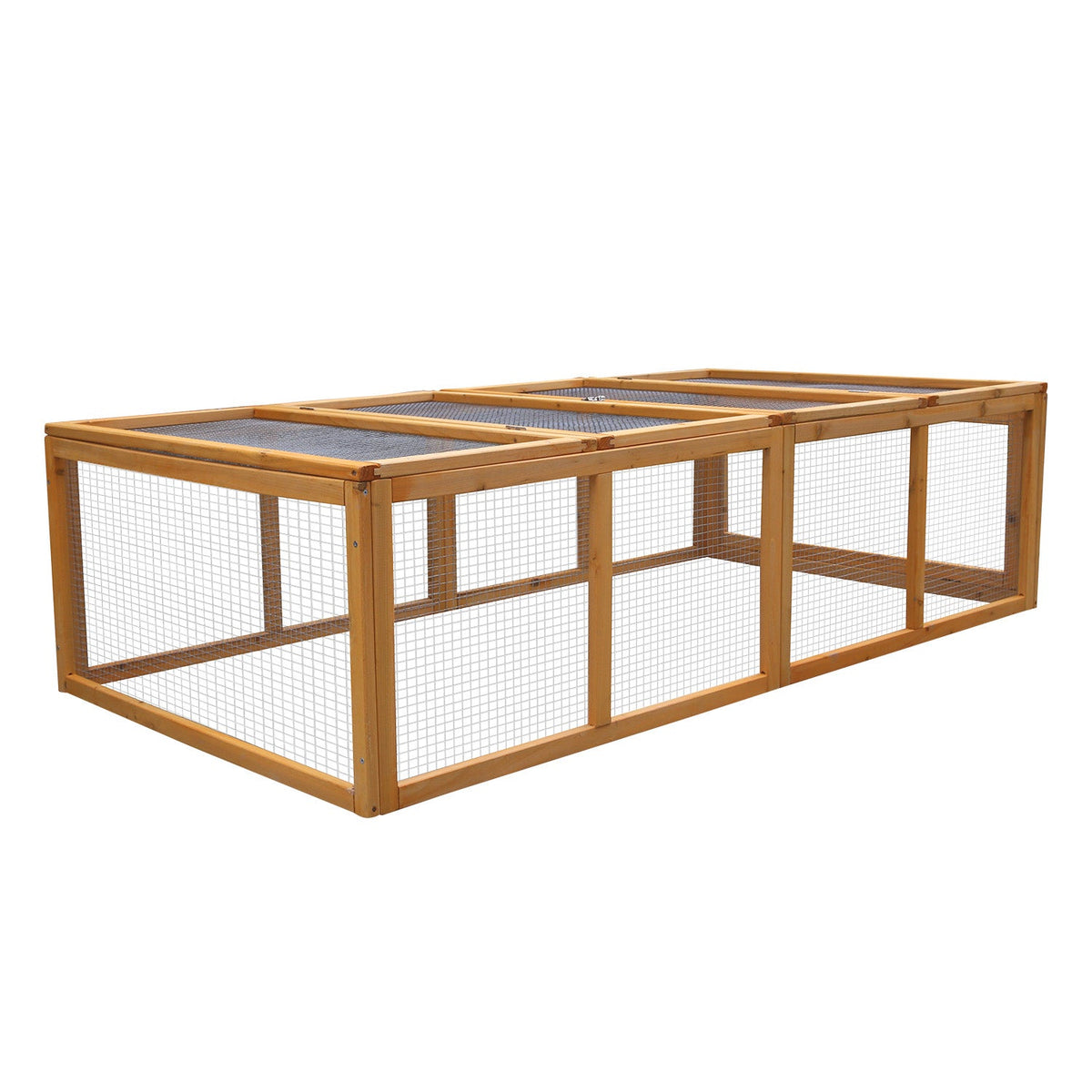NNEDPE Rectangular Wooden Chicken Coop & Rabbit Hutch-0