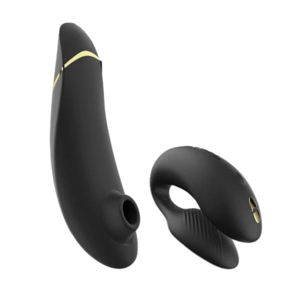 Womanizer X We-Vibe Golden Moments Clit Sucking & Wearable Couples Vibrator Limited Edition-0