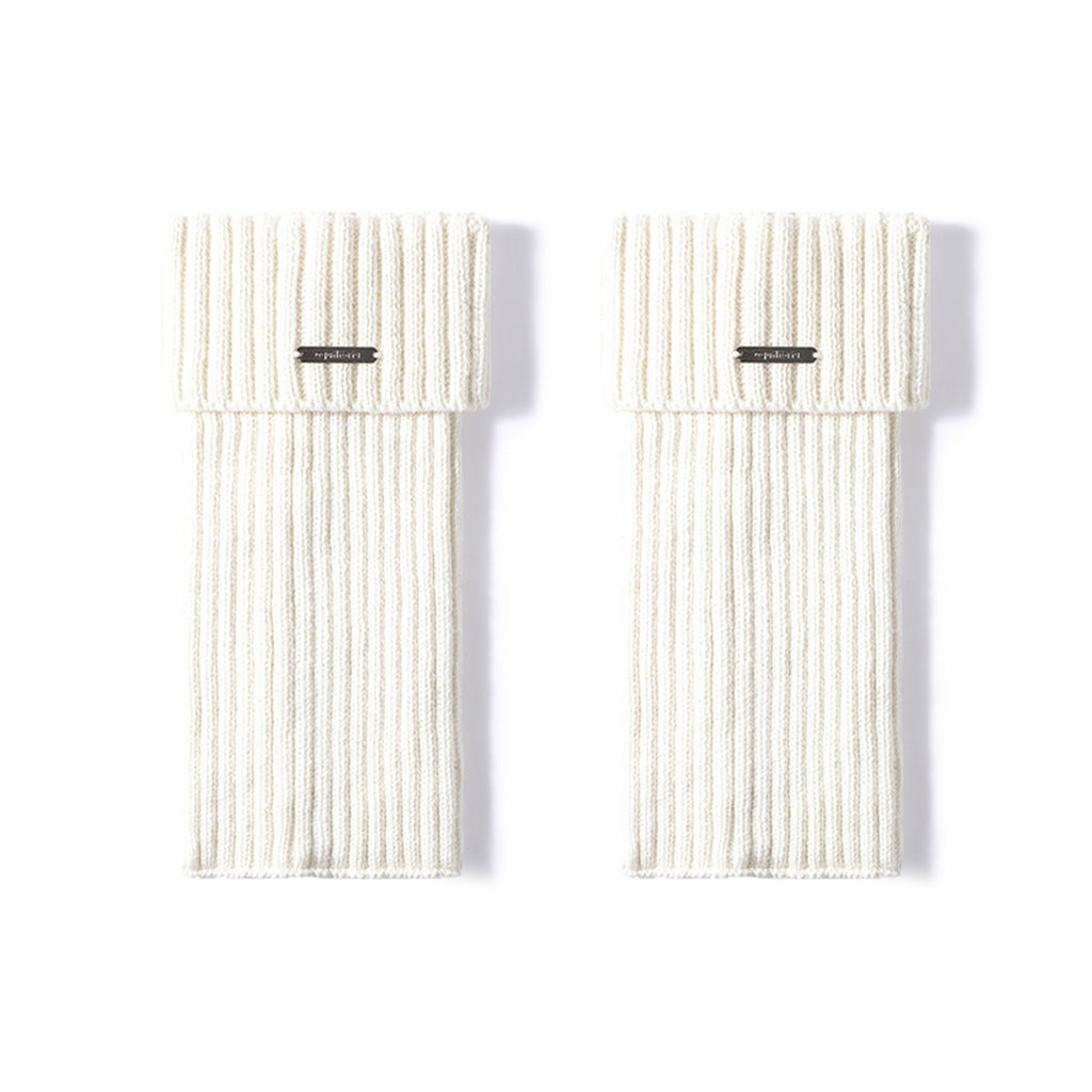 Women's 30cm Cuffed Ribbed Leg Warmers – Autumn & Winter 2-Pair Set-2
