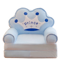 NNEOBA Children Folding Small Sofa Bed Nap Cartoon Cute Lazy Lying Seat Stool Removable and Washable Kids Sofa Kids Chair-0